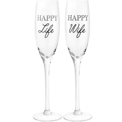Комплект чаши Happy Wife Happy Life 