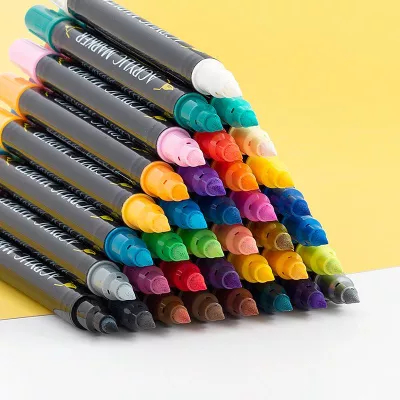 Акрилни маркери двувърхи 36 цвята