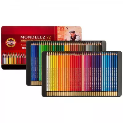 Комплект професионални цветни моливи 3827 Поликолор 72 бр кутия