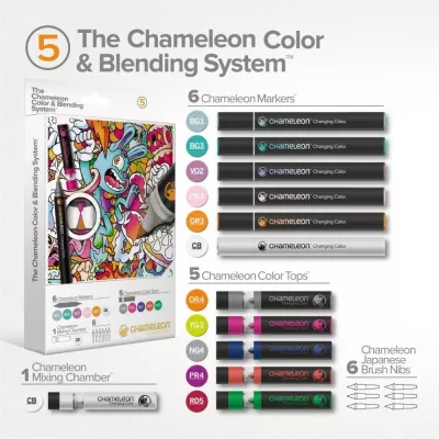 Комплект маркери Chameleon Colour & Blending System #5