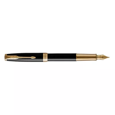 Писалка Parker Royal Fountain Sonnet Lacquered Black 18K GT