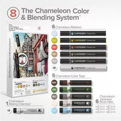 Комплект маркери Chameleon Colour & Blending System #8