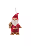 Порцеланова играчка за елха - Дядо Коледа с фенер