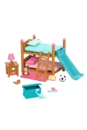 Li’l Woodzeez – комплект за игра – детска стая с двуетажно легло