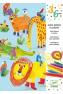 Комплект Djeco - Оцвети и направи животни