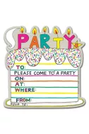 Покани за рожден ден Cake Party 