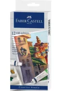 Маслени бои Faber-Castell - 12 цвята, 9 ml
