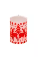 Коледна свещ с еленче DAM07 