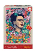 Пъзел Educa от 500 части - Живей живота, Фрида Кало