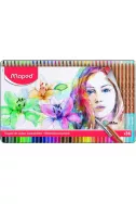 Акварелни моливи Maped - Artist, 36 цвята (метална кутия)