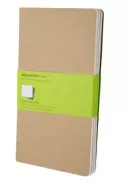 Set of 3 Plain Cahier Journals - Kraft - Large