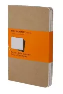 Set of 3 Ruled Cahier Journals - Kraft - Large