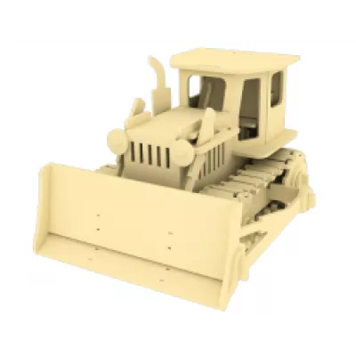 Дървен конструктор - Булдозер – 179 части