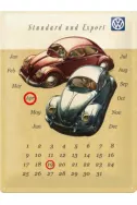 Метален вечен календар Der Volkswagen