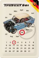 Метален вечен календар Trabant 601