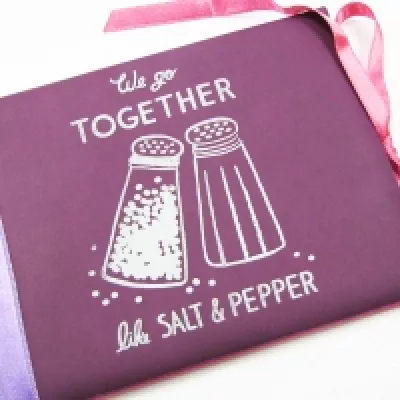 Луксозна картичка - We go together like Salt & Pepper