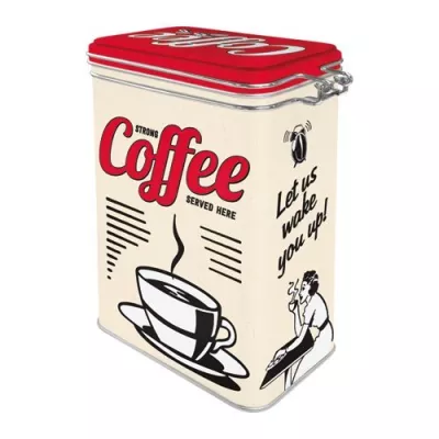 Метална кутия с клипс Coffee