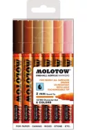 Molotow One4All Acrylic Marker - 127Hs 2Mm - Character Set - 6 Colours