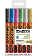 Molotow One4All Acrylic Marker 2mm - 127Hs - Metallic Set - 6 Colours