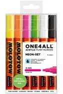 Molotow One4All Acrylic Marker - 227Hs - Neon Set - 6 Colours