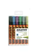 Molotow One4All Acrylic Marker 4mm- 227Hs - Metallic Set - 6 Colours