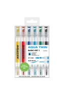 Molotow Aqua Twin Marker 2-6 mm Basic Set 1, 6 colours