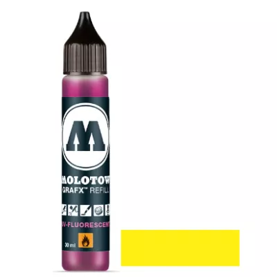 Molotow GRAFX UV-Fluorescent Refill - 30 ml, Yellow