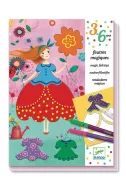 Детски комплект за оцветяване Djeco - Красивите рокли на Мери