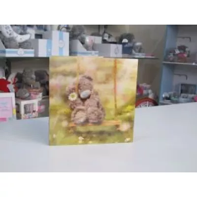Картичка за Рожден ден BDAY BEAR ON SWING
